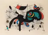 Le Bélier fleuri (The Flowery Ram) by Joan Miró, 1971, Lithograph in colors, on Arches paper, with full margins, sold Dec 2020