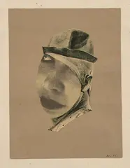 Hannah Höch, Clown, 1924, Unique collage of halftone and rotogravure elements