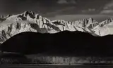Ansel Adams, Winter Sunrise, Sierra Nevada from Lone Pine California, 1944, Mural-sized gelatin silver print, printed 1967, flush-mounted
