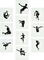 Aaron Siskind, Terrors and Pleasures of Levitation, New York: LIGHT, 1972. Ten gelatin silver prints, nine mounted
