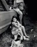 Sally Mann, Untitled (girl, couple and dog)