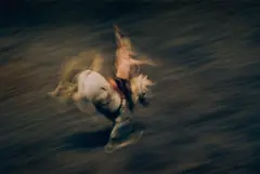 Motion Study Rodeo by Ernst Haas, 1957, Chromogenic print, printed later, flush-mounted, offered Jul 2020