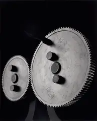 Spur Gears: 0034 by Hiroshi Sugimoto, 2004, Gelatin silver print, sold Jul 2020
