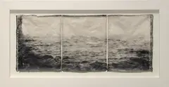 Seascape in Fog by Doug Starn and Mike Starn, 1987-2002, Three toned gelatin silver prints on thai mulberry paper with metallic push pins, sold Jul 2020