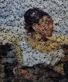 Vik Muniz, Orphan Girl at the Cemetery, after Eugene Delacroix from Gordian Puzzles, 2007, Chromogenic print