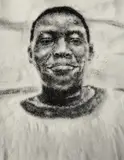 Vik Muniz, Big James Sweats Buckets from Sugar Children, 1996, Gelatin silver print