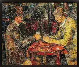 Vik Muniz, The Card Players, after Cezanne from Pictures of Magazines 2, 2012, Chromogenic print