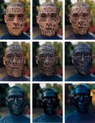 Zhang Huan, Family Tree, 2000, Nine chromogenic prints, printed later