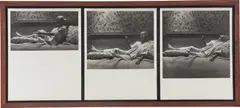 Robert Mapplethorpe, Holly Solomon (Three Portraits), 1976, A unique triptych of gelatin silver prints, each flush-mounted and assembled together in the artist-designed frame