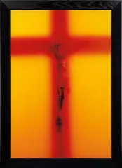 Piss Light by Andres Serrano, 1987, Cibachrome print, Diasec mounted in original artist's frame, sold Oct 2020
