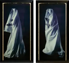 White Robe l and ll by Marina Abramović and Ulay, 1987, Unique mural-sized Polaroid diptych, each mounted, sold Oct 2020