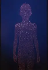 Waking Guest 8:19 pm, 3rd July by Christopher Bucklow, 1996, Unique dye destruction print, sold Oct 2020