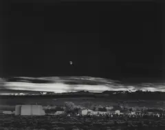 Moonrise, Hernandez, New Mexico by Ansel Adams, 1941, Gelatin silver print, printed 1979, sold Oct 2020