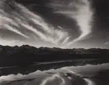 Ansel Adams, Evening Clouds and Pool, East Side of the Sierra from the Owens Valley, California