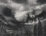 Clearing Winter Storm, Yosemite National Park, California by Ansel Adams, 1944, Gelatin silver print, printed 1973-1977, sold Oct 2020