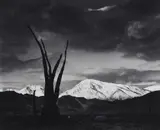 Sunrise, Mount Tom, Sierra Nevada, California by Ansel Adams, circa 1948, Gelatin silver print from Portfolio VII , printed 1976, sold Oct 2020