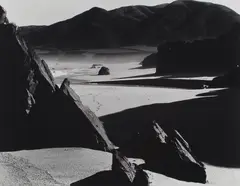 Garrapata Beach, CA by Brett Weston, 1954, Gelatin silver print, printed later, sold Oct 2020
