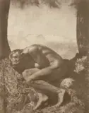 Rudolf Koppitz, Im Schoß der Natur (In the Bosom of Nature), 1923, Bromoil transfer print