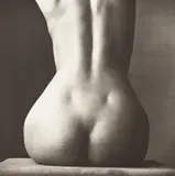 Irving Penn, Sitting Nude Rear, New York, 1993, Platinum-palladium print, mounted