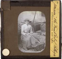 Alfred Stieglitz, Maria, the Fruit Girl of Bellagio, 1887, Gelatin dry-plate lantern slide