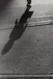 Lisette Model, Untitled (shadows, woman with handbag), 1940-1941, Gelatin silver print, probably printed in the 1950s or 1960s