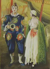 Laura Knight, Untitled, mixed media 54.5 x 39.5cm Provenance: With the Leicester Galleries