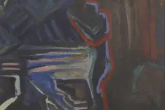 David Bomberg, Untitled, Figure oil on paper 22 x 32cm Provenance: The Property of a London Collector.