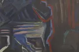David Bomberg, Untitled, Figure oil on paper 22 x 32cm Provenance: The Property of a London Collector.