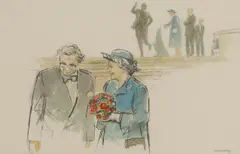 Michael Noakes, Untitled, mixed media 24.5 x 37cm Provenance: Lord and Lady Moser.