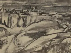 David Bomberg, Untitled, charcoal 45 x 59cm Provenance: Wolpe Gallery