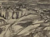 David Bomberg, Untitled, charcoal 45 x 59cm Provenance: Wolpe Gallery