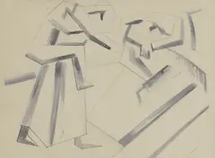David Bomberg, Untitled, pencil and watercolour 28 x 37.5cm Provenance: The Property of a London Collector.