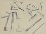 David Bomberg, Untitled, pencil and watercolour 28 x 37.5cm Provenance: The Property of a London Collector.