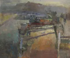 Untitled by Frederick Cuming, oil on board 51.5 x 61.5cm Provenance: With Gallery 10 Ltd., sold Oct 2024