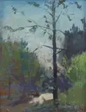Frederick Cuming, Untitled, oil on board 13.5 x 11cm