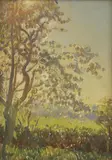 George Clausen, Untitled, oil on board 36 x 26cm Exhibited: Castle Museum