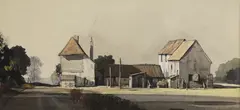 Rowland Hilder, Untitled, watercolour and gouache 29.5 x 70cm