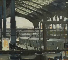 Untitled by Ken Howard, oil on board 27 x 30cm Provenance: With New Grafton Gallery, sold Oct 2024