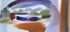 Ivon Hitchens, Untitled, oil on canvas 40 x 85cm Provenance: With Theo Waddington