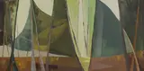 Gillian Icke, Untitled, 'Sunlit Ride' oil on canvas 38 x 76cm