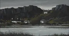 Wilf Roberts, Untitled, oil on canvas 30 x 55cm
