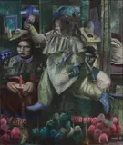 Mick Rooney, Untitled, mixed media 101.5 x 86cm Exhibited: The Royal Academy