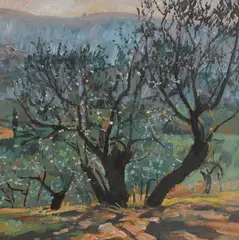 William Bowyer, Untitled, oil on board 36 x 36cm