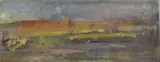 Frederick Cuming, Untitled, oil on board 18 x 47cm