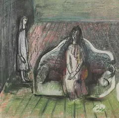 Frances Richards, Untitled, mixed media 33 x 33.5cm