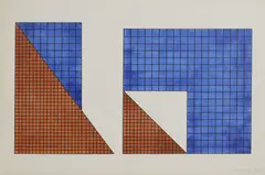 Derek Boshier, Untitled, watercolour 64 x 95.5cm