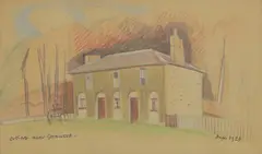 Peggy Angus, Untitled, pencil and coloured crayon
