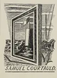 Paul Nash, Untitled, Illustration for 'Samuel Courtauld' pen and ink 13.5 x 9.5cm