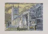 John Piper, Untitled, 'Long Melford Church' (Levinson 336) lithograph in colours