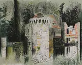 John Piper, Untitled, Kent' (Levinson 265) lithograph in colours